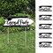 Big Dot of Happiness Arrow Black and White Graduation Party Direction Signs - Double Sided Outdoor Yard Signs - Set of 6